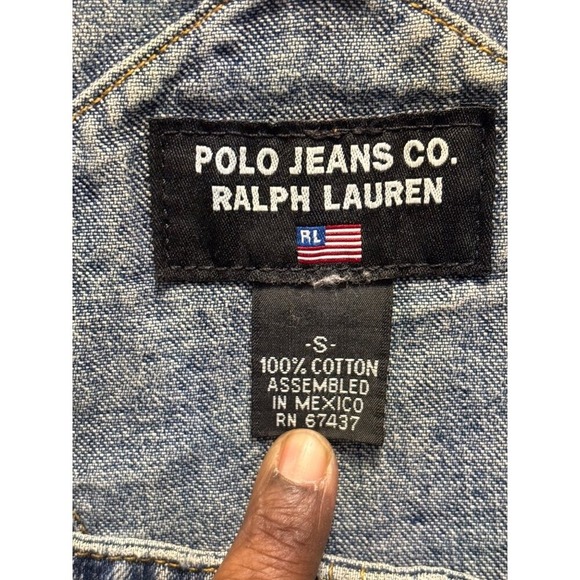 Vintage Ralph Lauren Polo Jeans Co. Womens Denim Overalls S